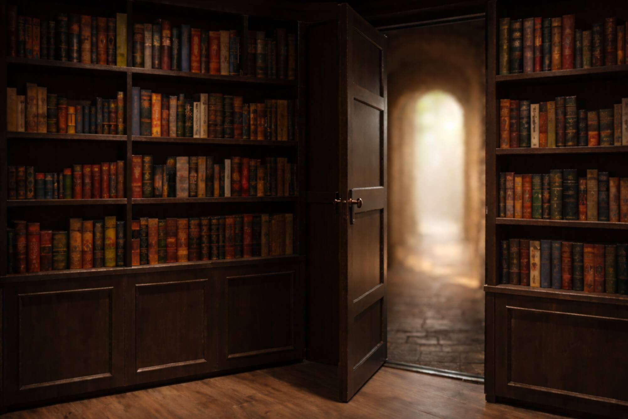 山口市 カフェ 隠れ家 オリジナル内装 本棚